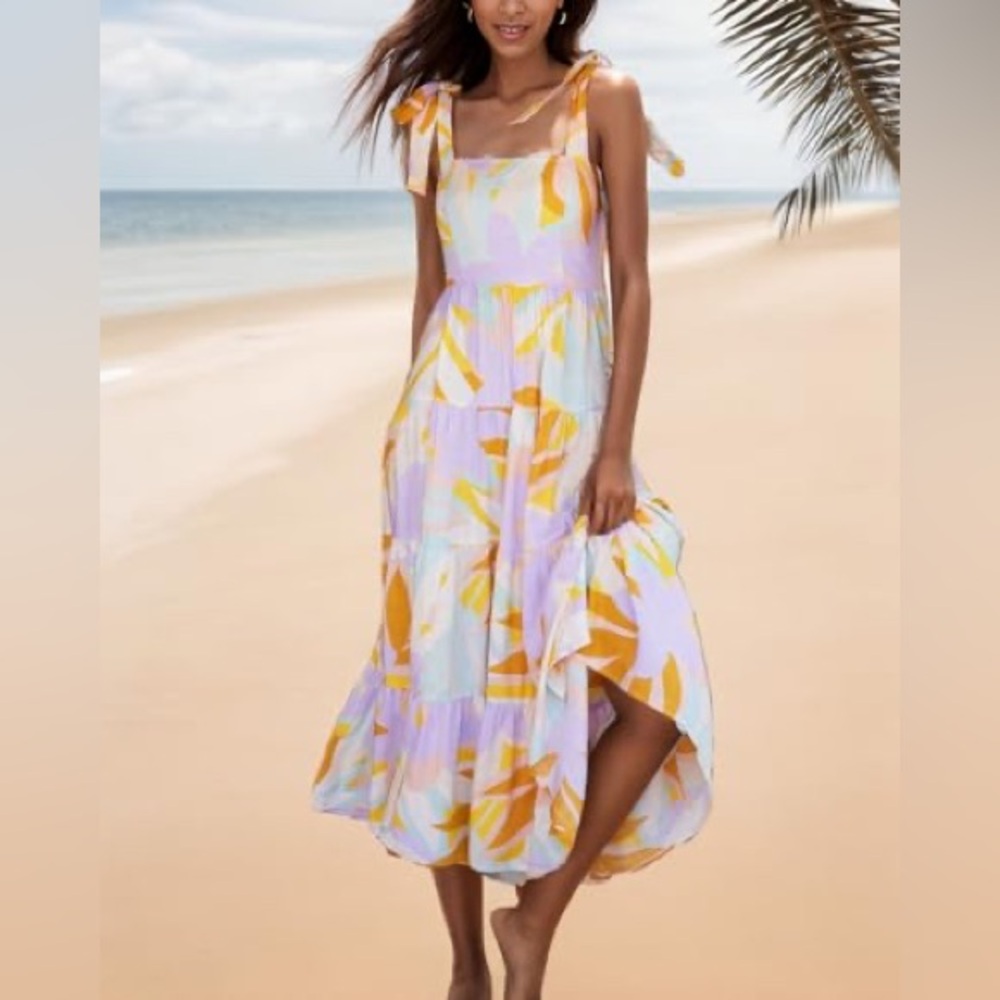 Japna Purple Spaghetti Strap Maxi Sundress